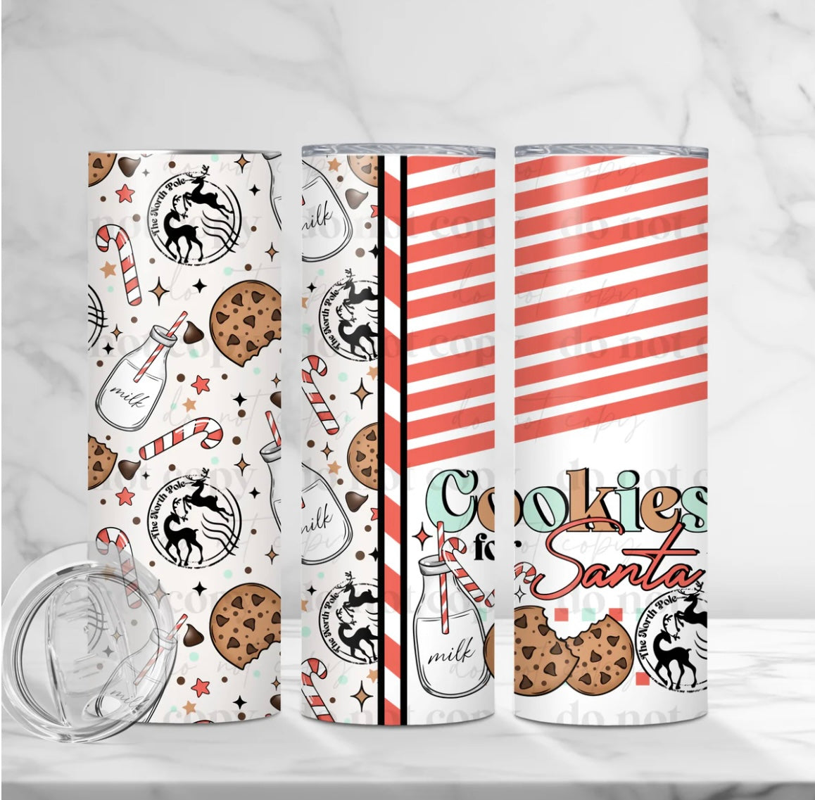 Cookies for Santa - 20 oz Straight Tumbler