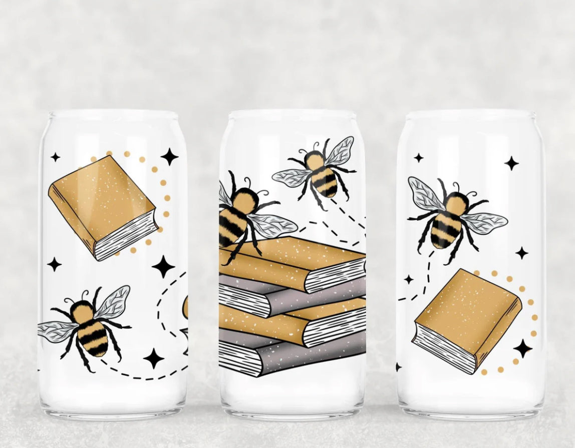 Bee reading - 20 oz Straight Tumbler