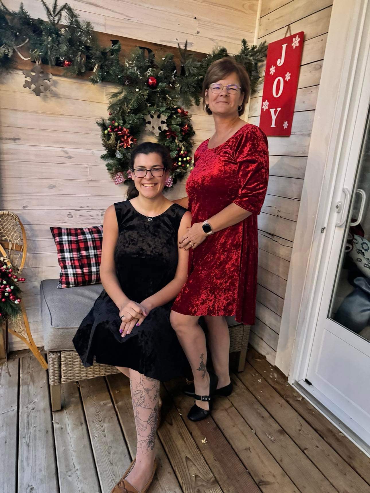 Adult - Black Velvet Dress