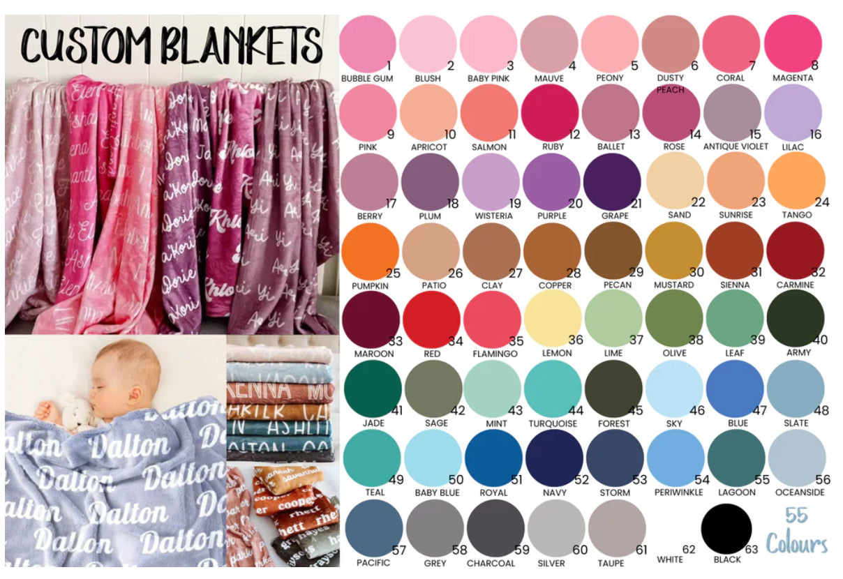 Custom Name Blanket PRE-ORDER