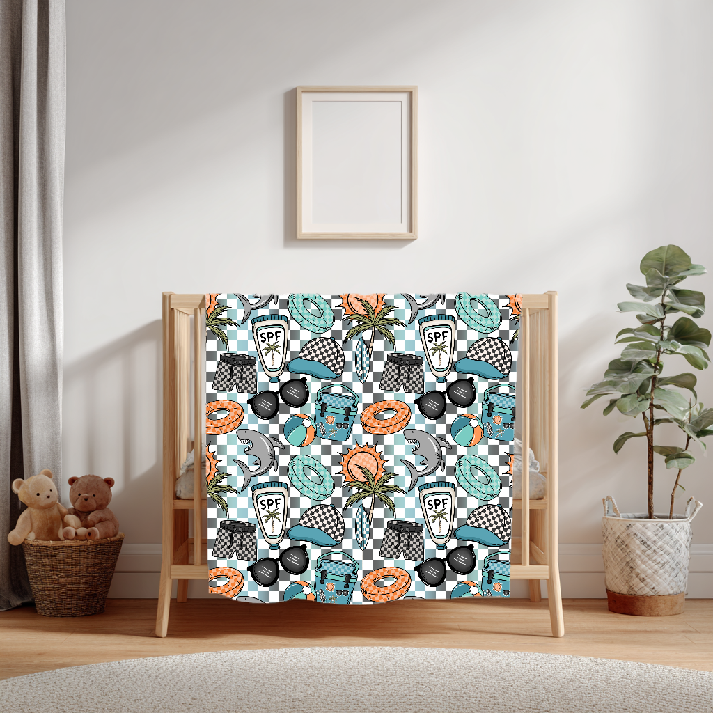Pre-Order Minky Blanket - beach boy