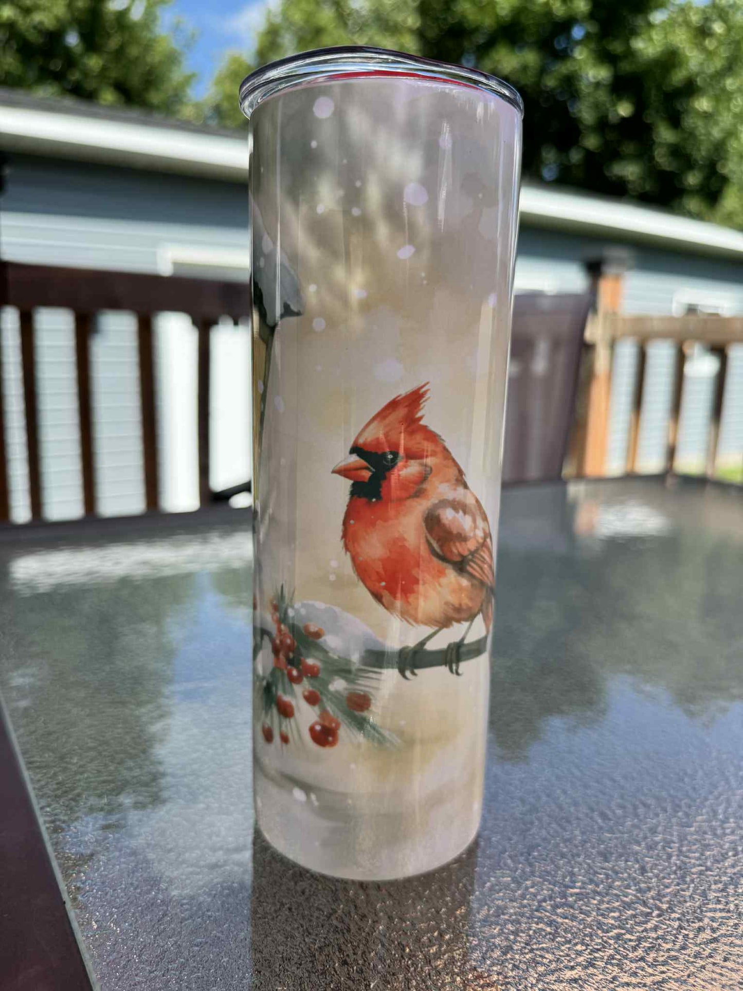 20 oz Straight Tumbler- Cardinal