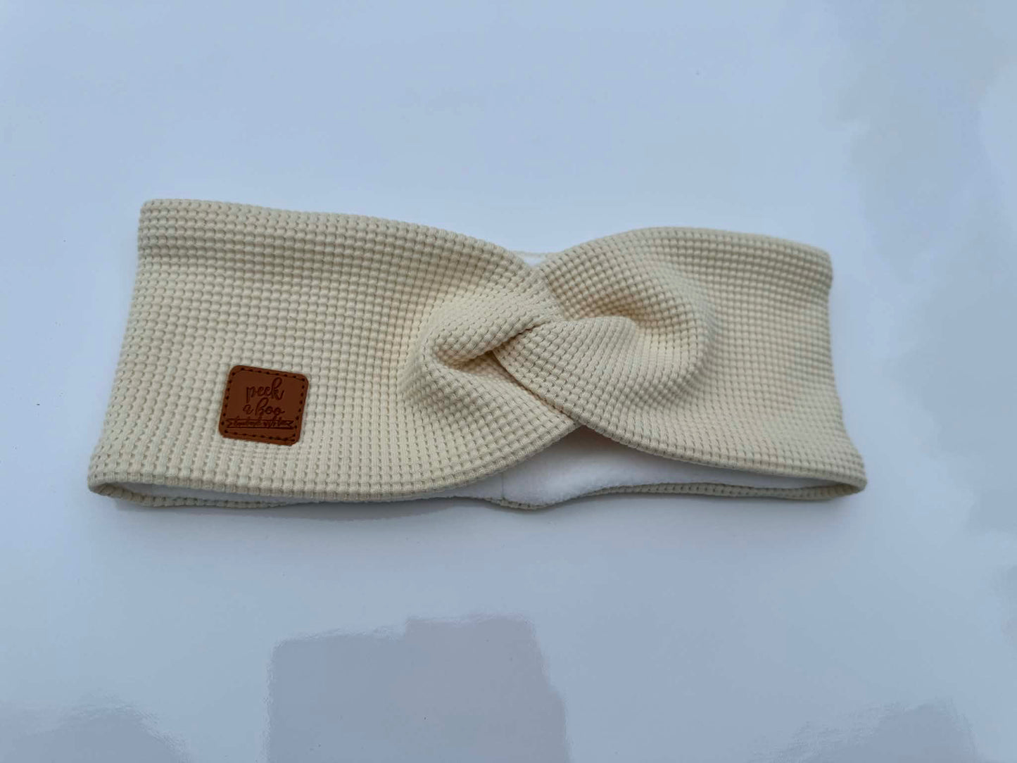 Cream - Waffle headband