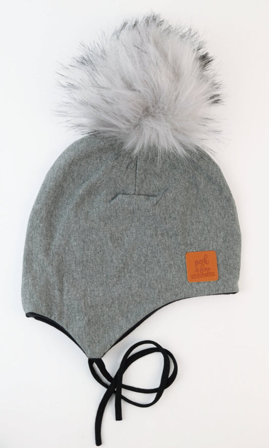 Ear flaps - Dark grey