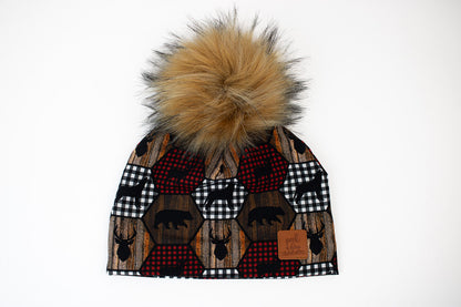 3 Season Toque Plaid animals