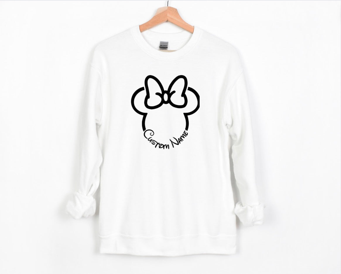 Custom Bow- Adult Crewneck