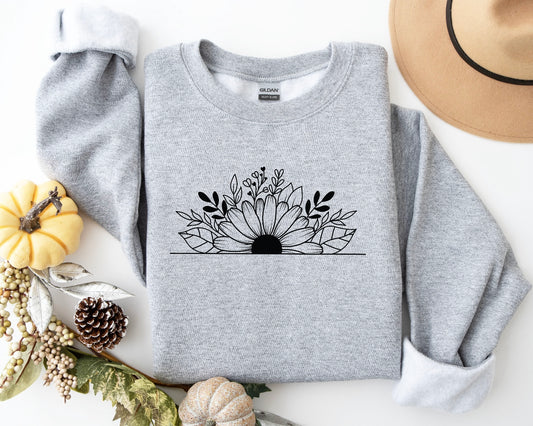 Sunflower Crewneck- Adult