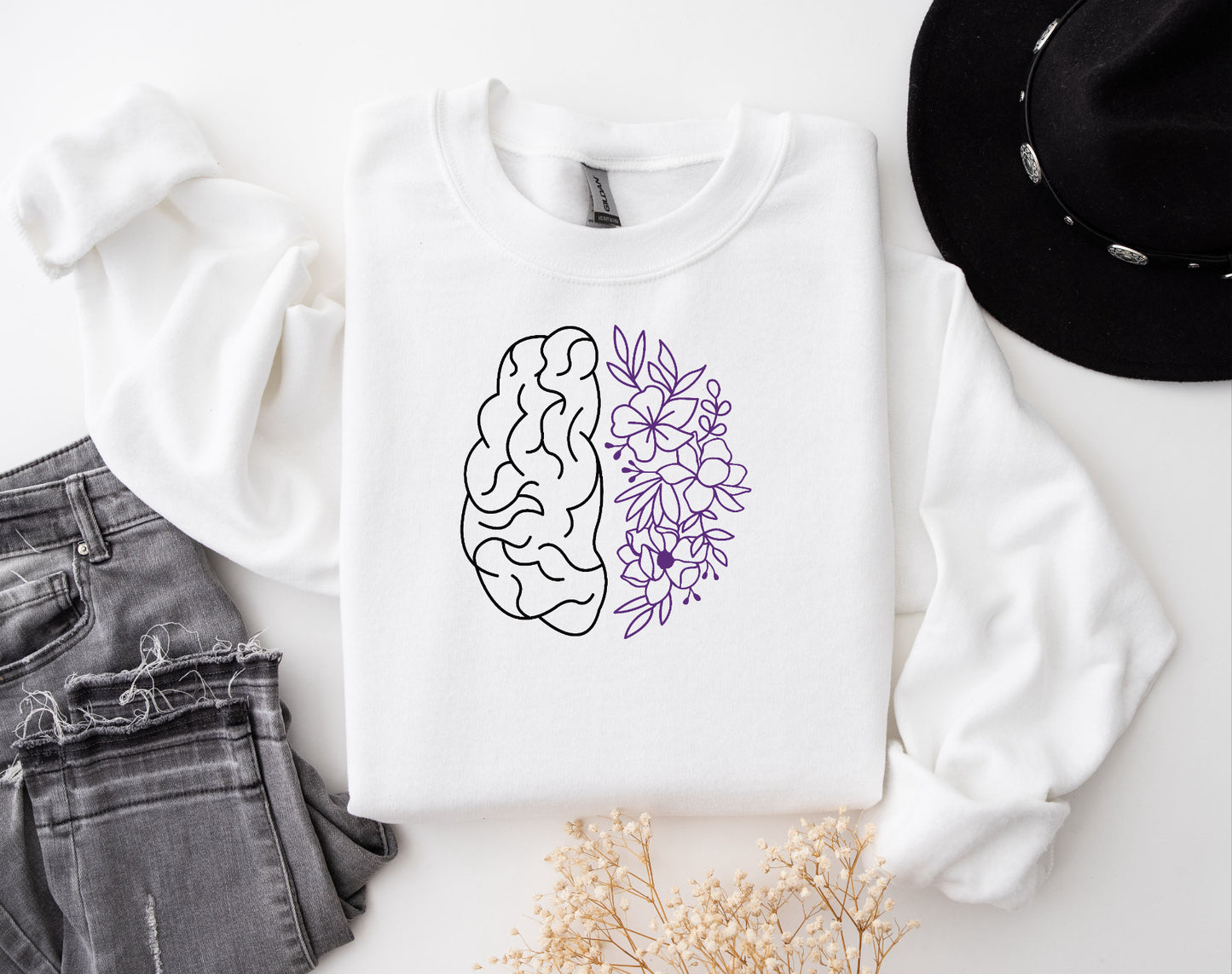 Colour beautiful mind Crewneck- Adult