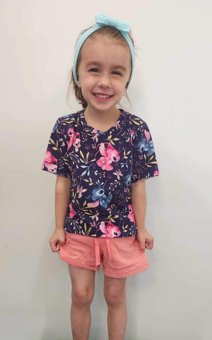 Blue & Pink- T-shirt - Children