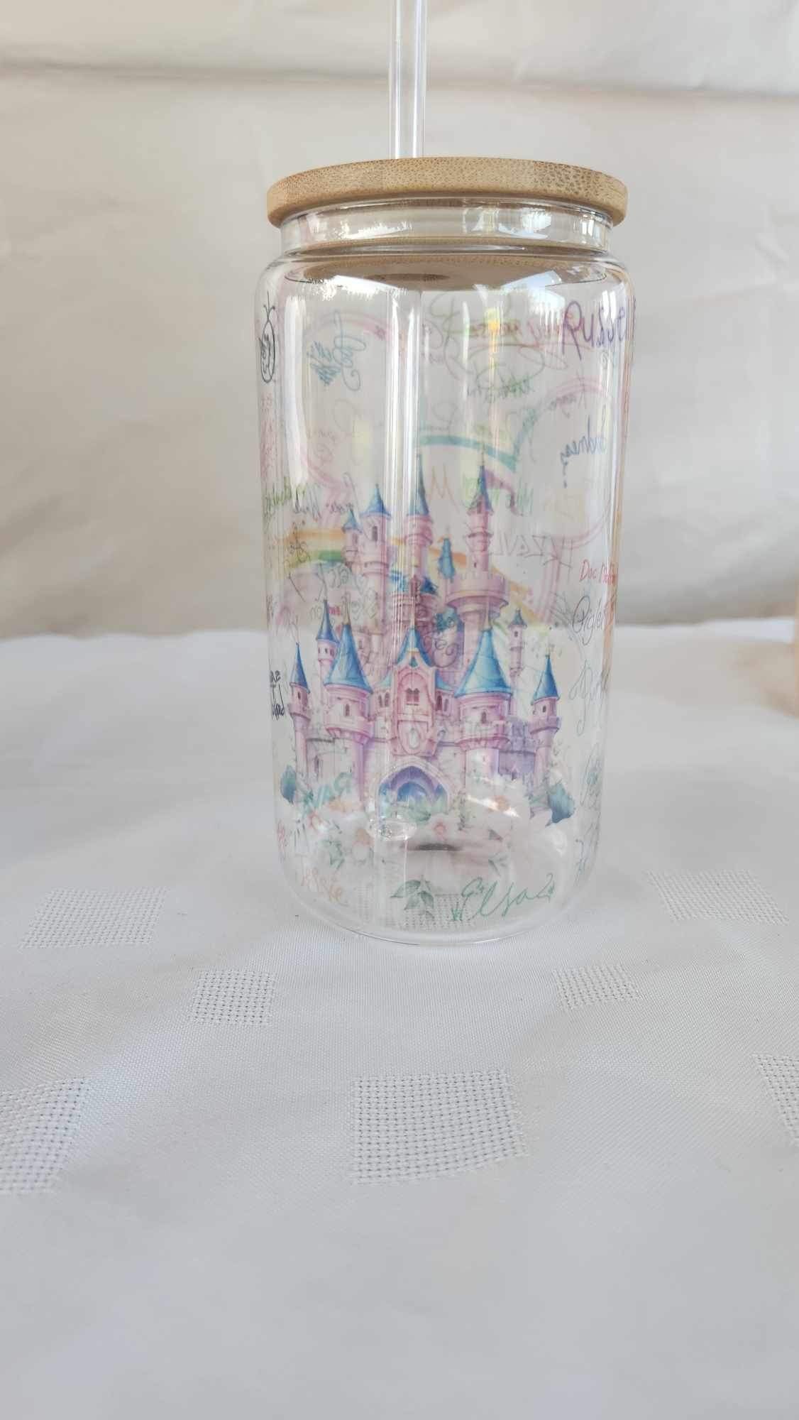 16oz Glass with bamboo lid - Disney Signature