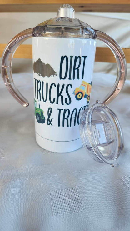 12oz Dual Lid Sippy Cup - Dirt