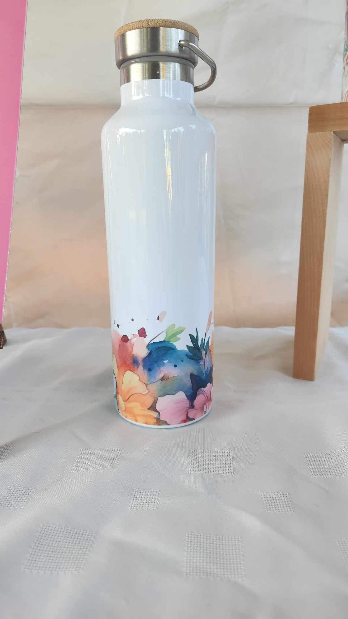 25oz Water Bottle- Colourful floral