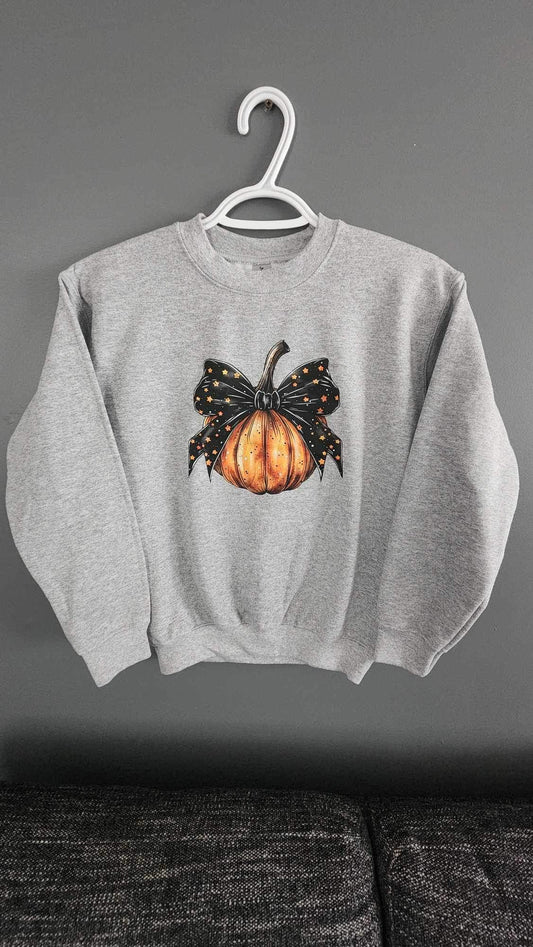 Pumpkin Bow white t-shirt - Children