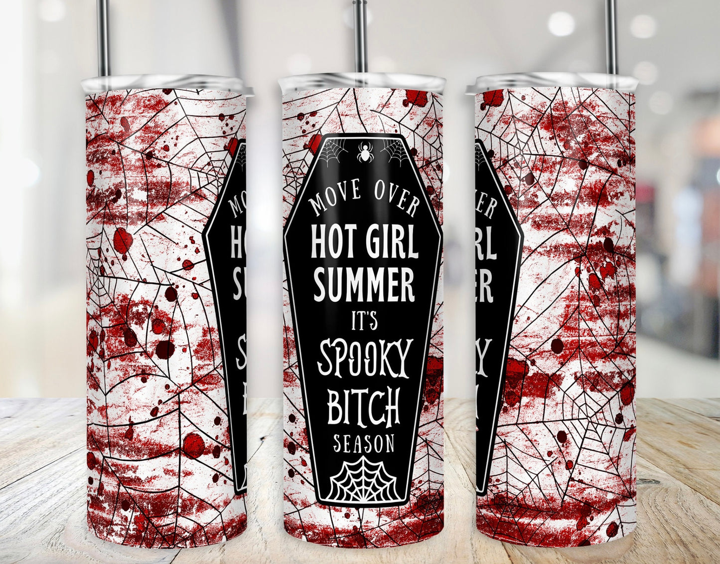 20 oz Straight Tumbler- Spooky