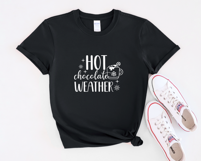 Adult - Hot chocolate weather - Black Crewneck