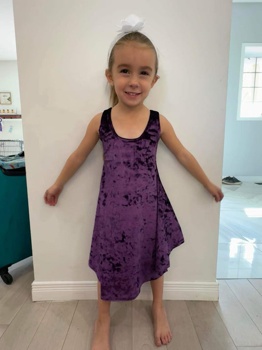 Children- Purple Velvet dress