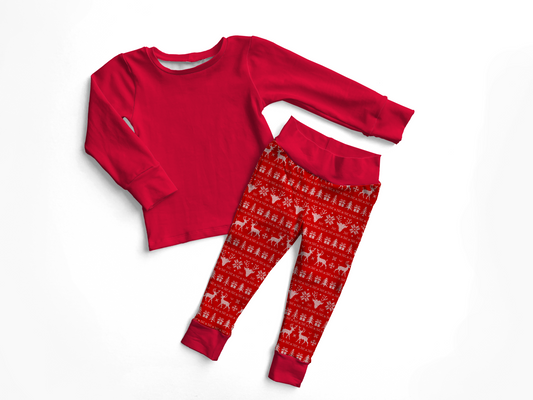 Pre-order- Red children PJ.