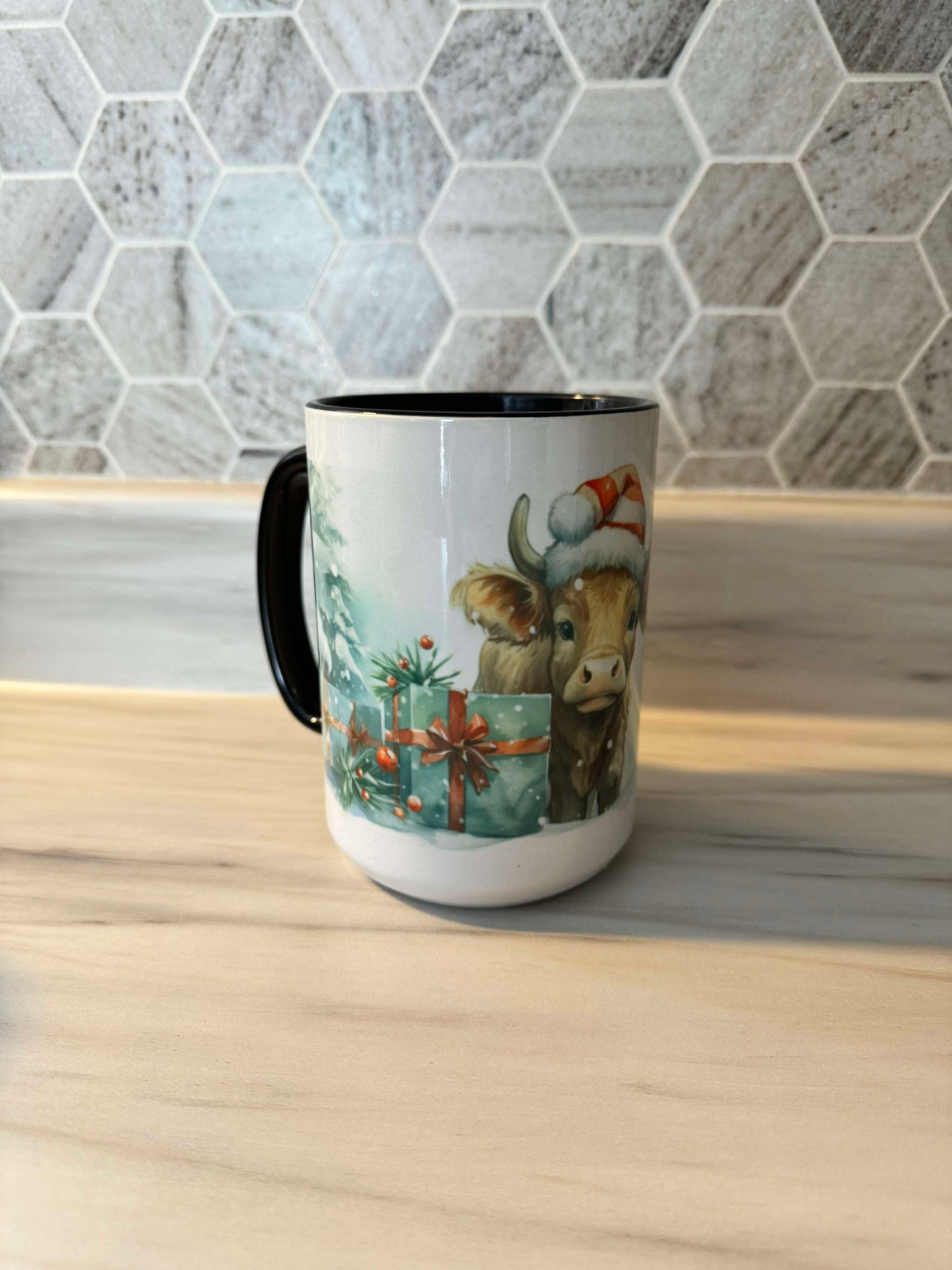 15oz ceramic Mug - highland cow