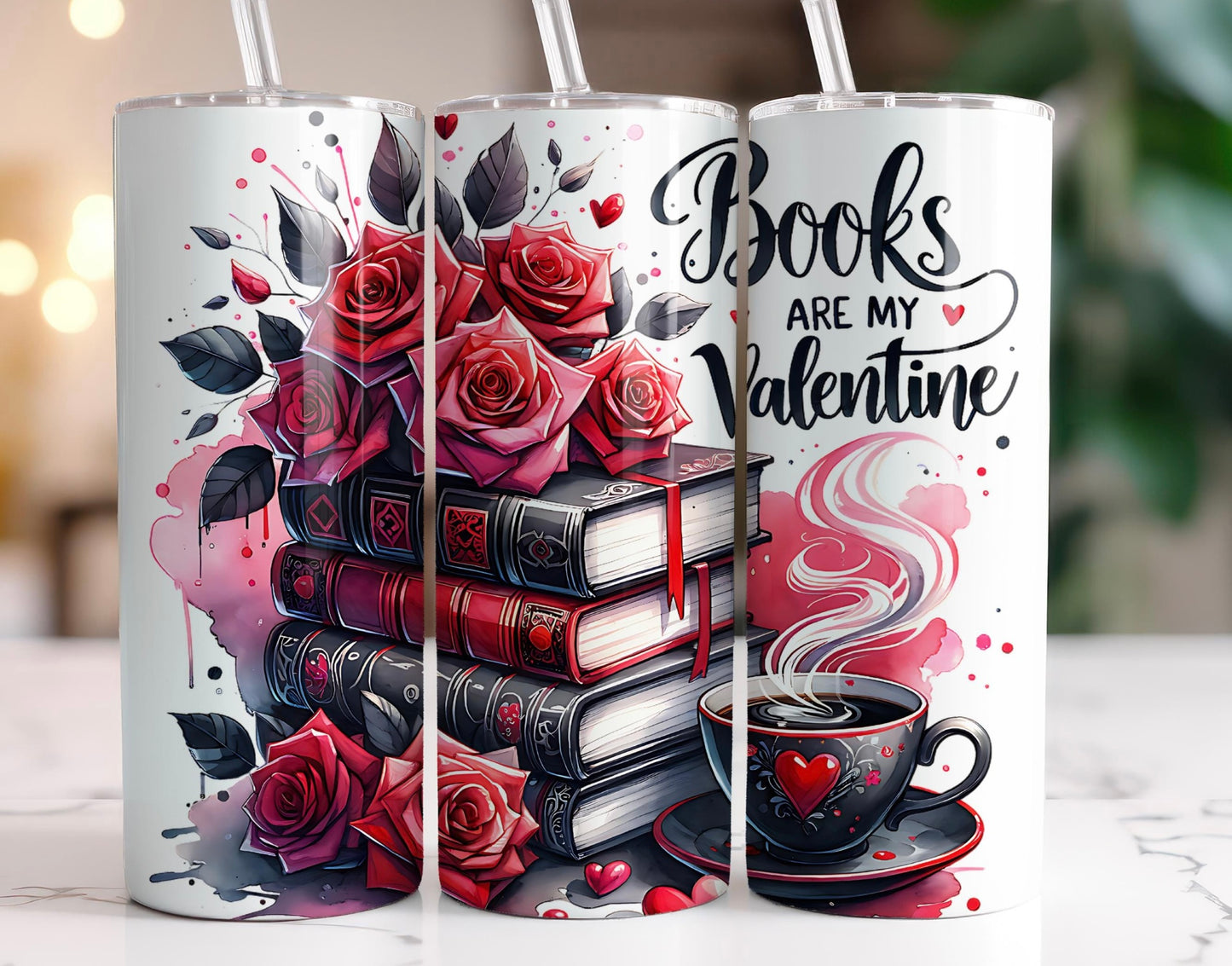 20 oz Straight Tumbler- Book lovers