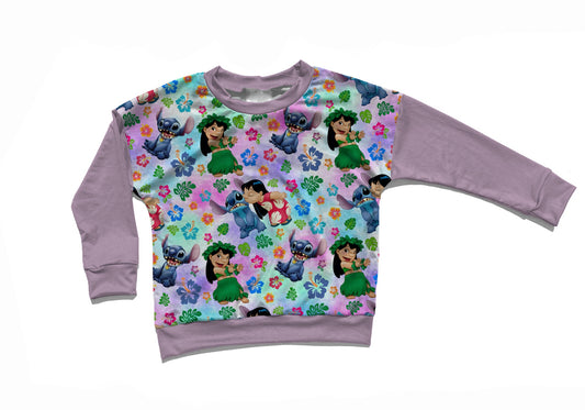 Children - Crewneck- L&S lavender