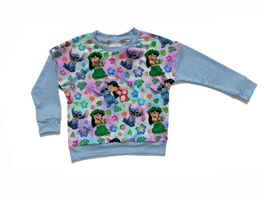 Children - Crewneck- L&S Blue