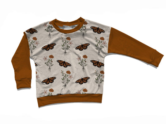 Adult - Crewneck - Butterfly Floral