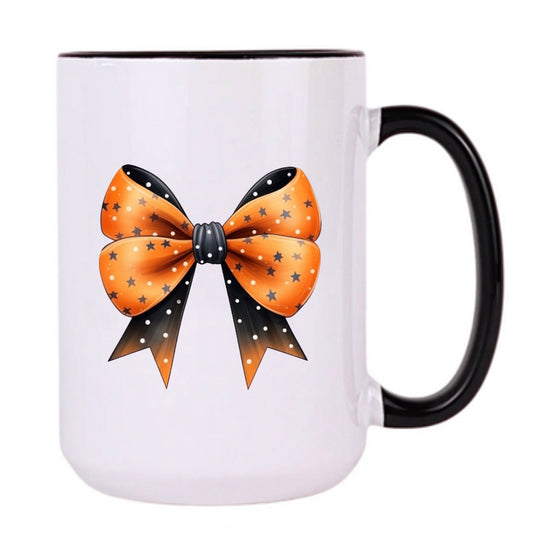 15oz ceramic Mug - Bow
