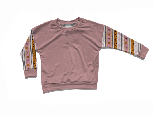 Adult - Crewneck - light pumpkin & bow - PRE-ORDER