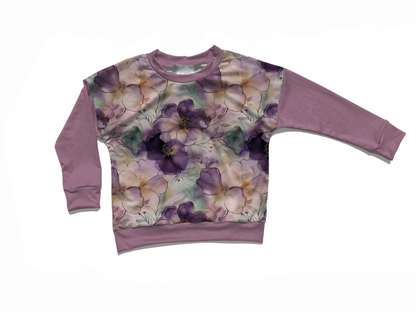 Muted Plum-Adult - Handmade -Crewneck