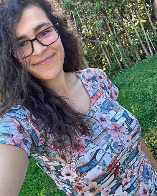 Adult - Book Floral T-shirt