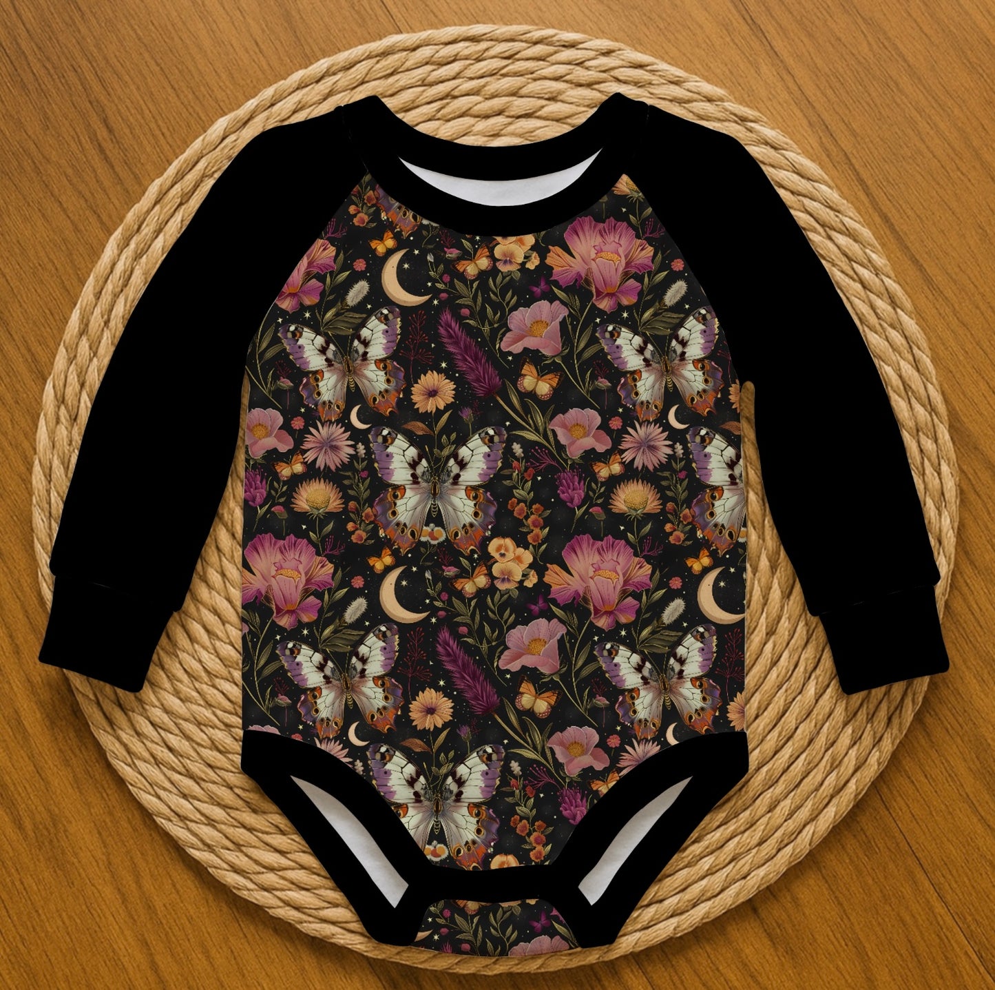 Mystical floral body - Romper with snaps