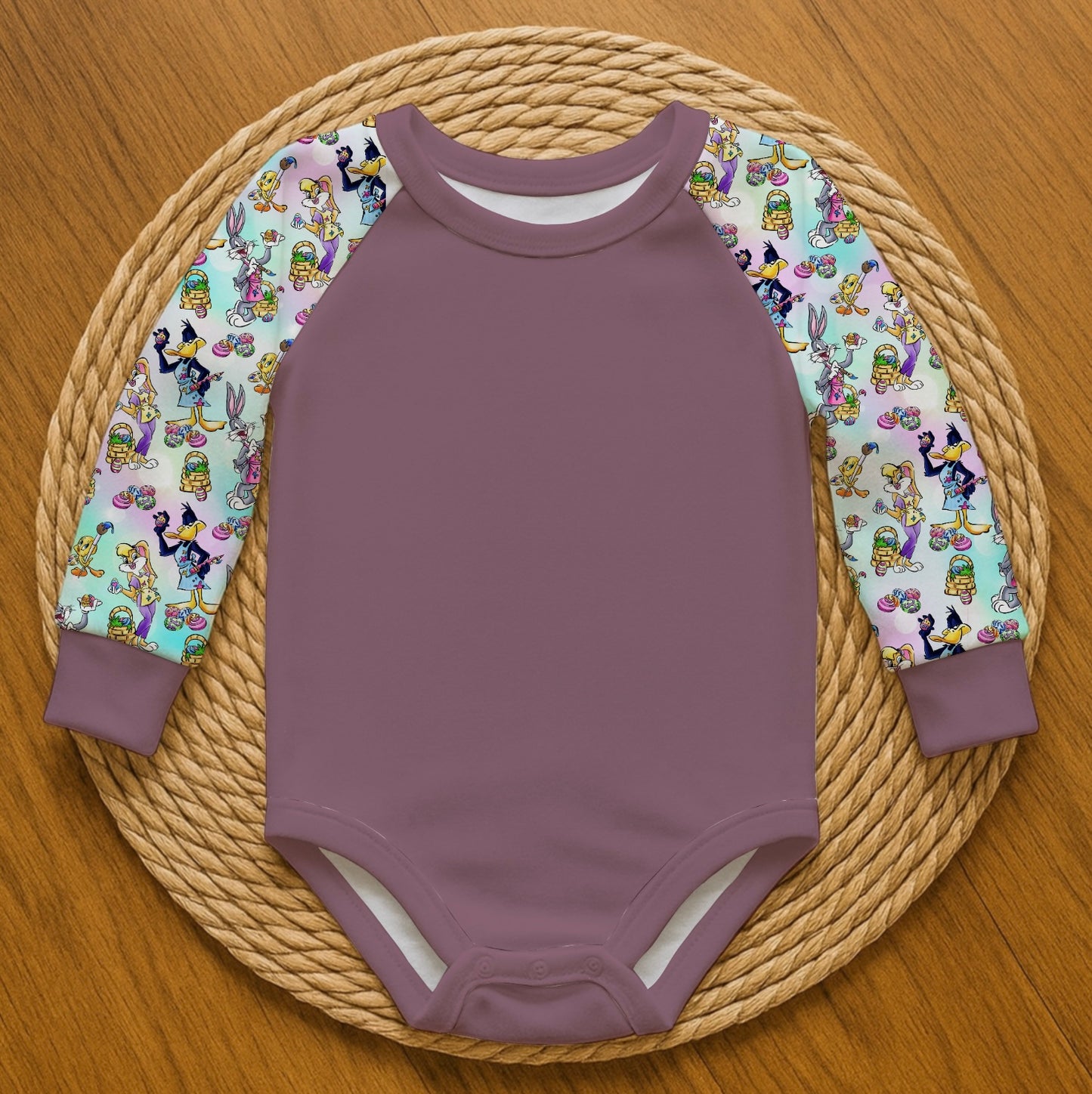 Bugs B. Arm- Romper with snaps