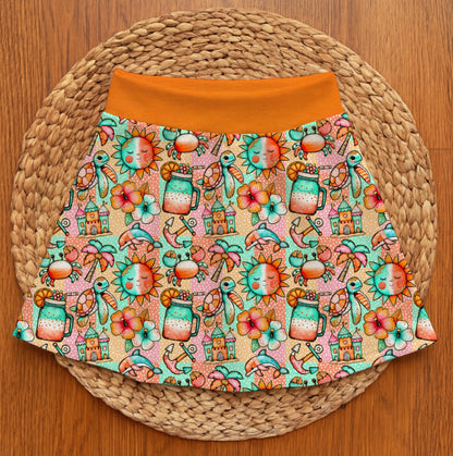 Retro beach - Basic skort