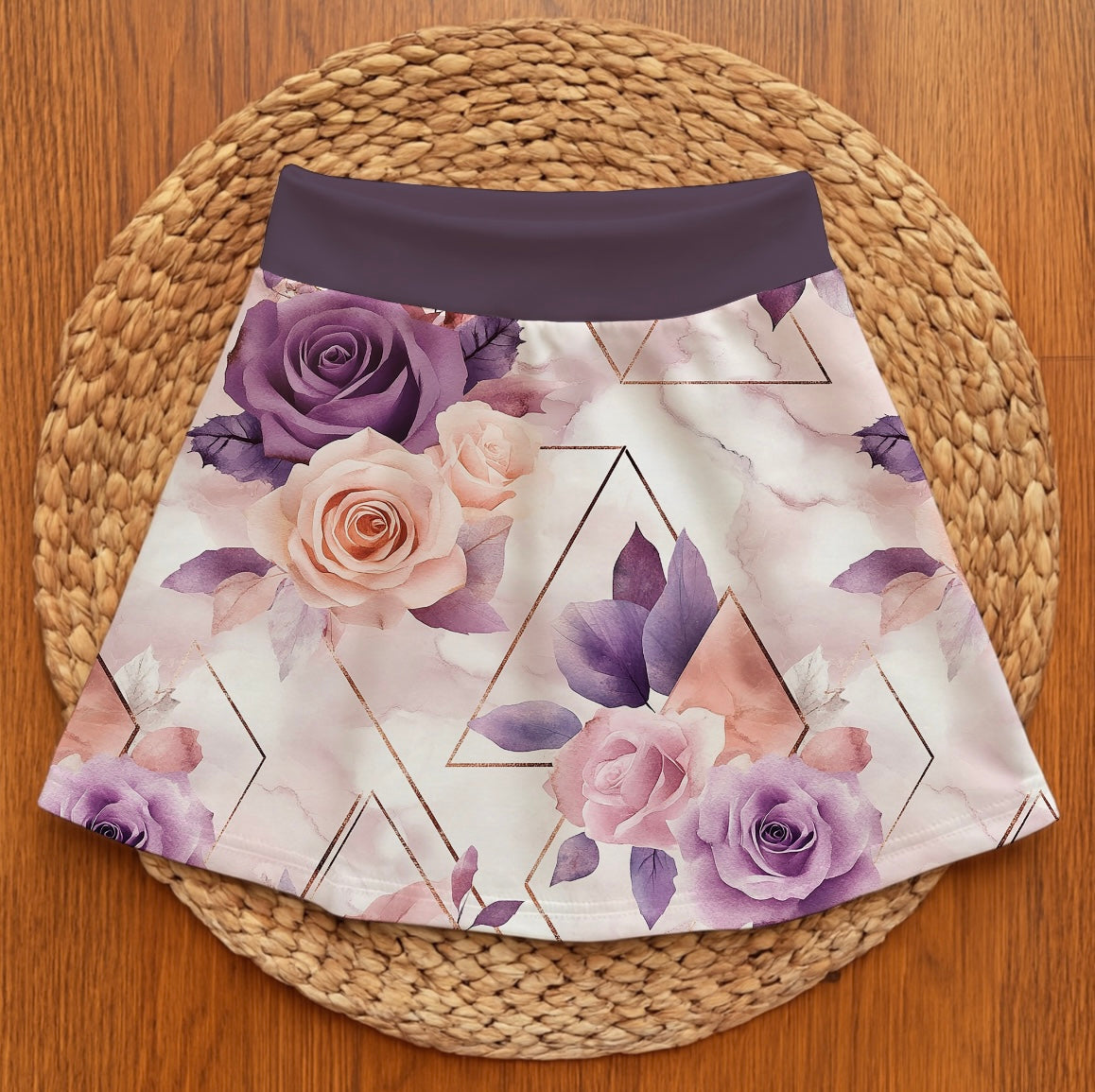Dark floral - Basic skort