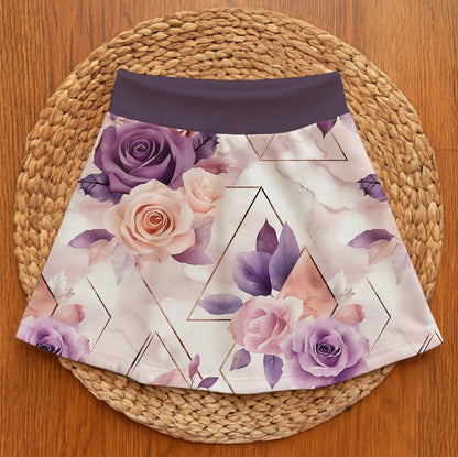 Dark floral - Basic skort