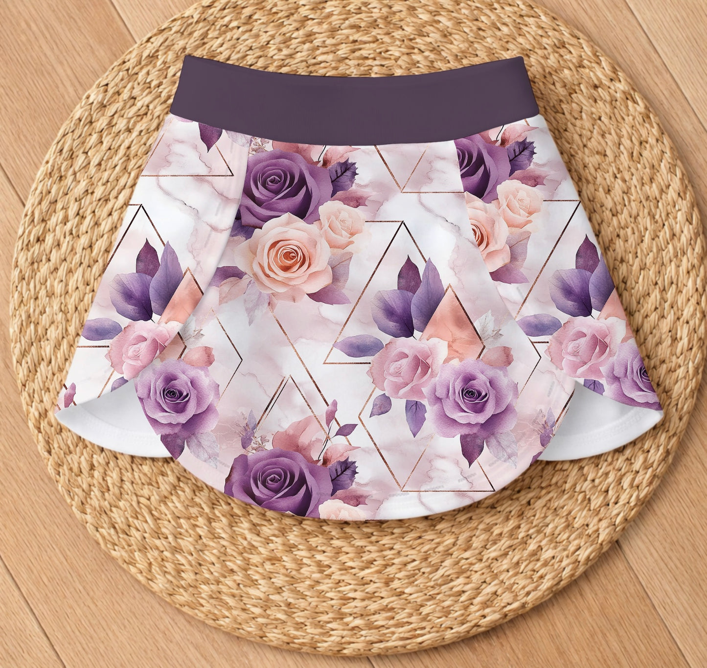 Dark floral - Tulip skort