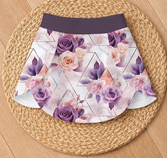 Dark floral - Tulip skort