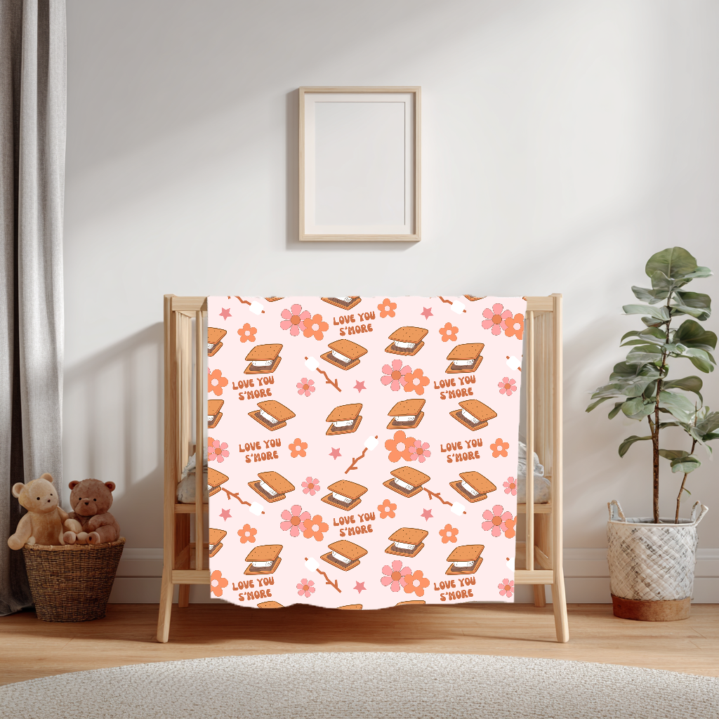Pre-Order Minky Blanket - love you s’more