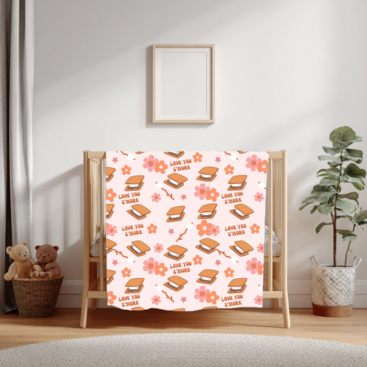 Pre-Order Minky Blanket - love you s’more