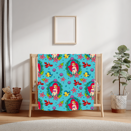 Pre-Order Minky Blanket - mermaid