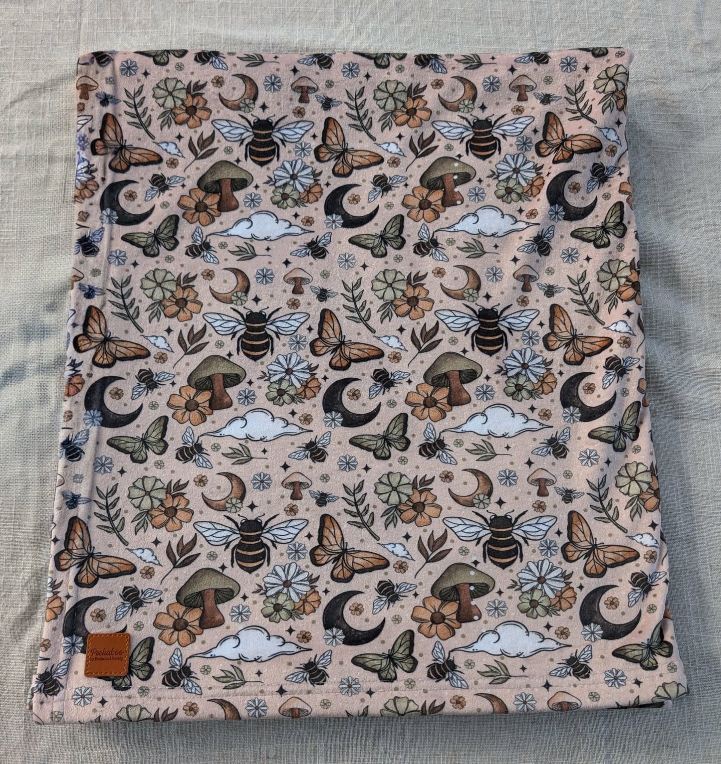 Fall Bees - Minky Blanket