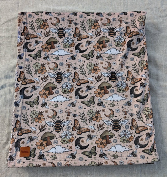 Fall Bees - Minky Blanket