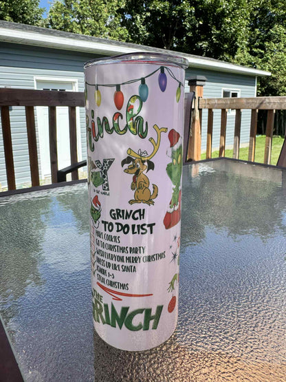 20 oz Straight Tumbler- Mr.Green