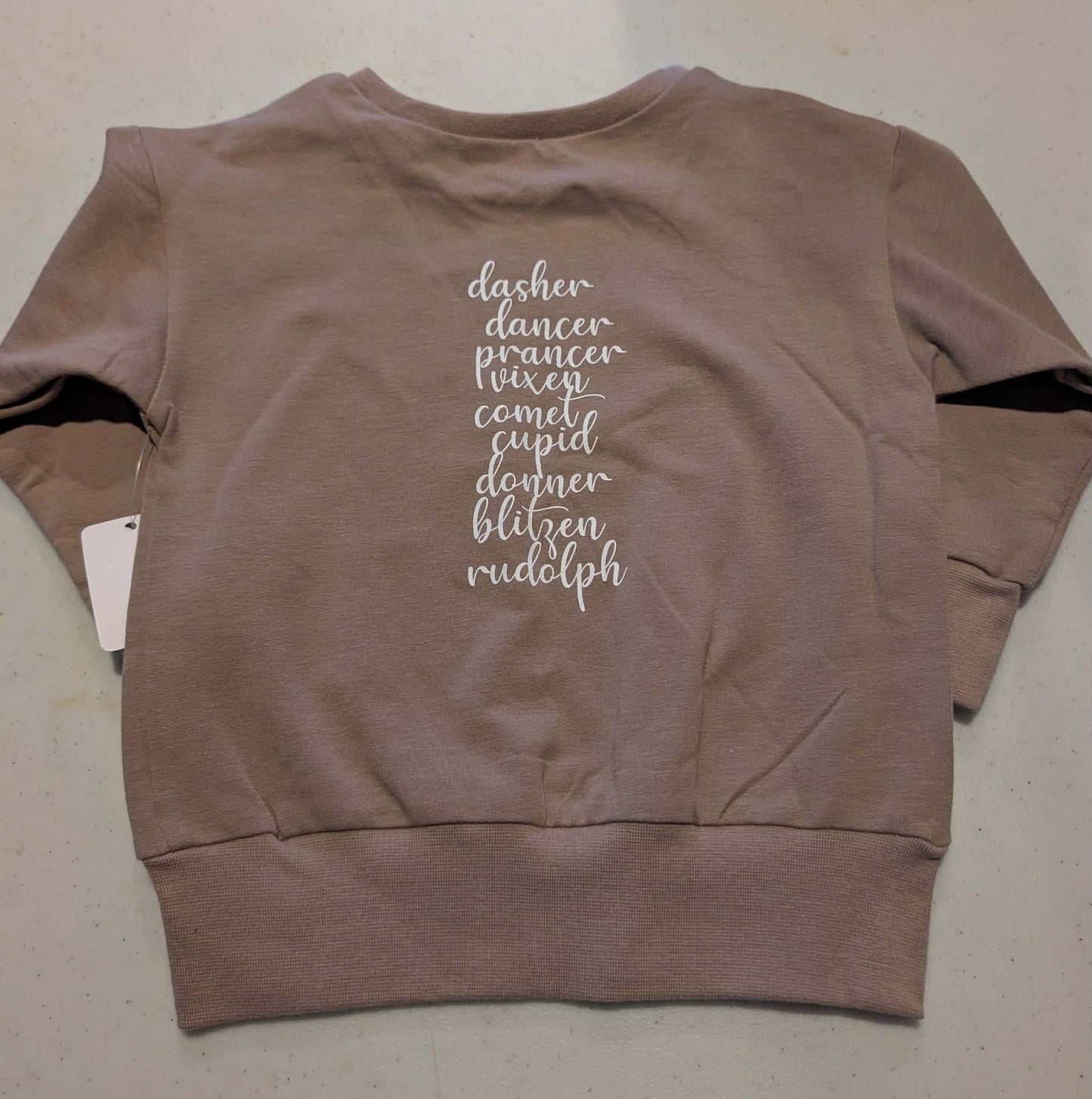 Children - reindeer names on back - 18-24m