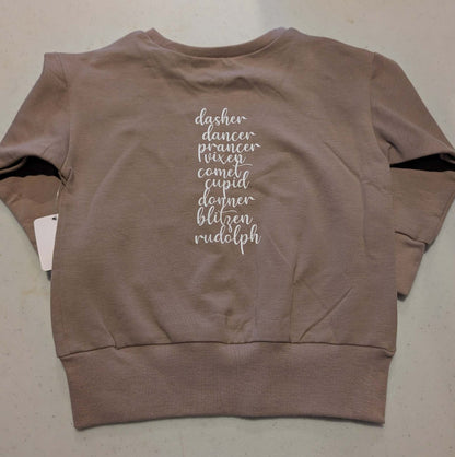 Children - reindeer names on back - 18-24m