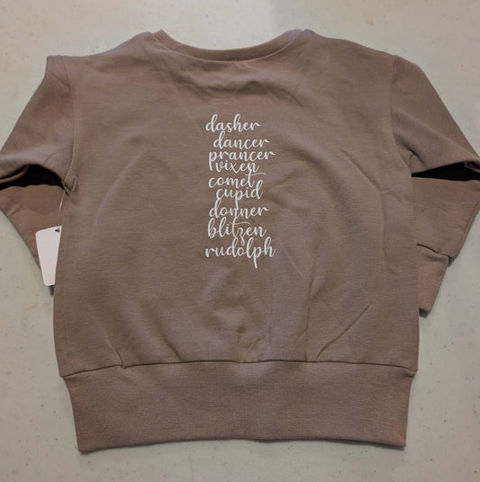 Children - reindeer names on back - 18-24m