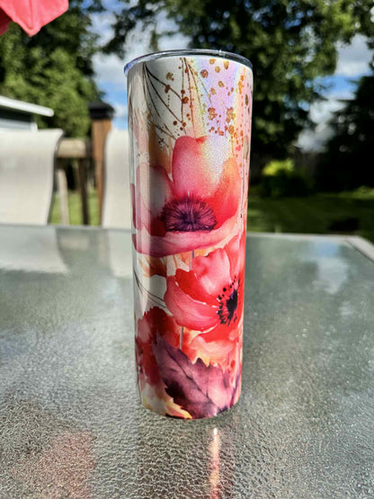 20 oz Straight Tumbler Shimmer Finish-  Mom