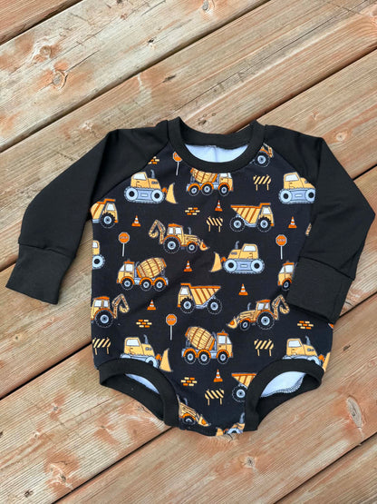 Construction - Romper with snaps