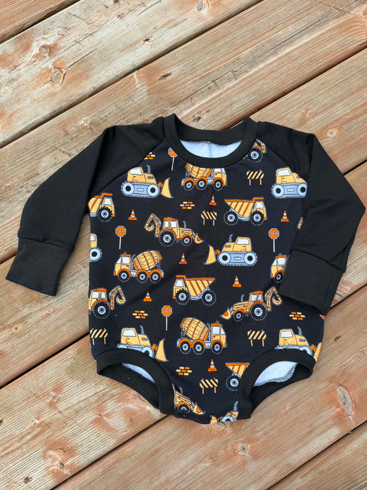 Construction - Romper with snaps