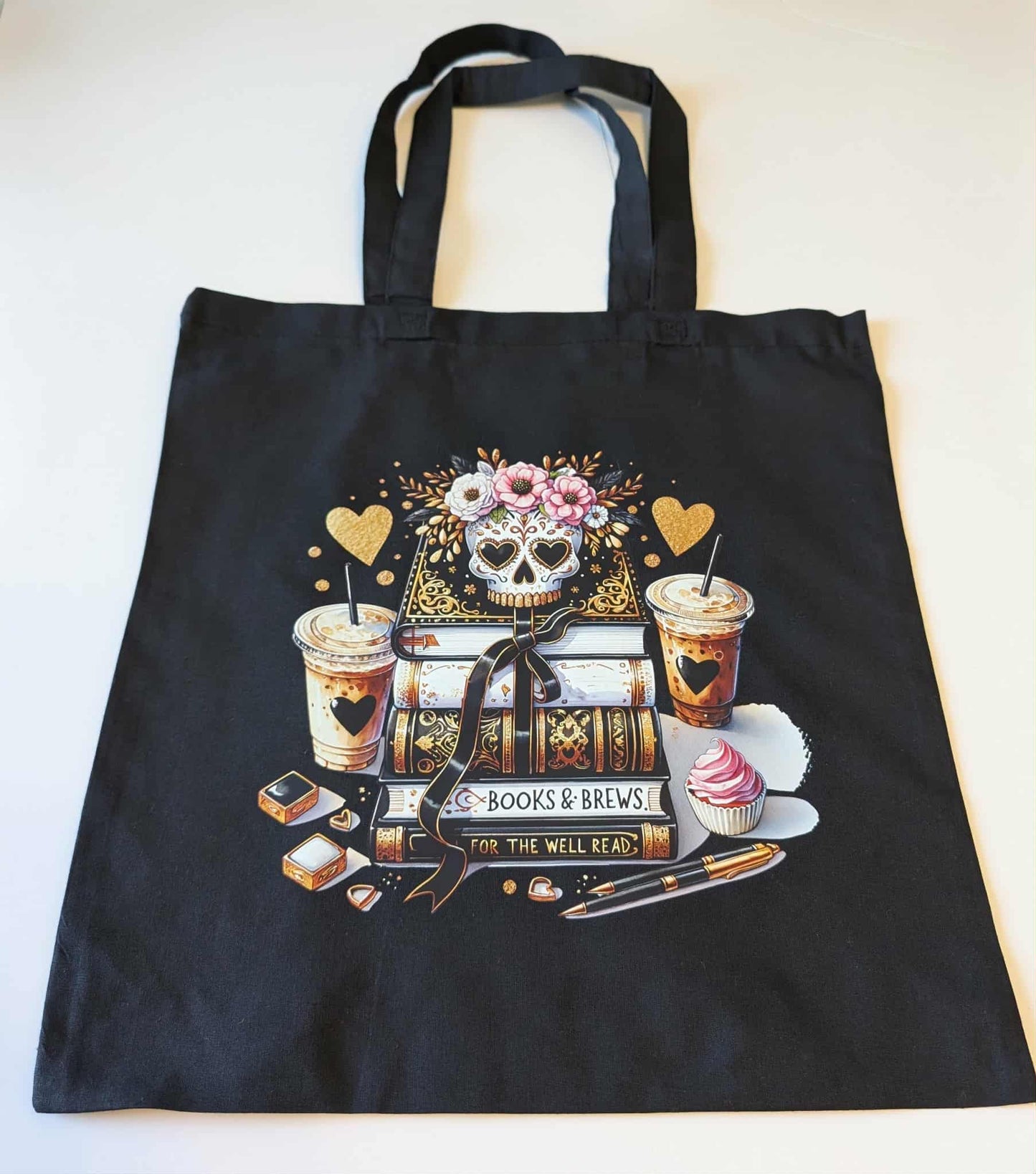 Books & Brews -tote bag